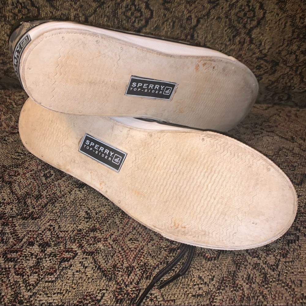 Sperry Topsiders loafers cheetah and black patent, size 7.5 - Picture 7 of 7